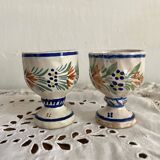 Old Quimper Henriot egg cups