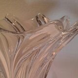 Crystal vase signed Art Vannes France h 32 cm