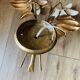 Pair of vintage Florentine wall lights in gilded metal – 1960s
