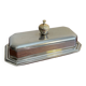 Silver-plated butter dish