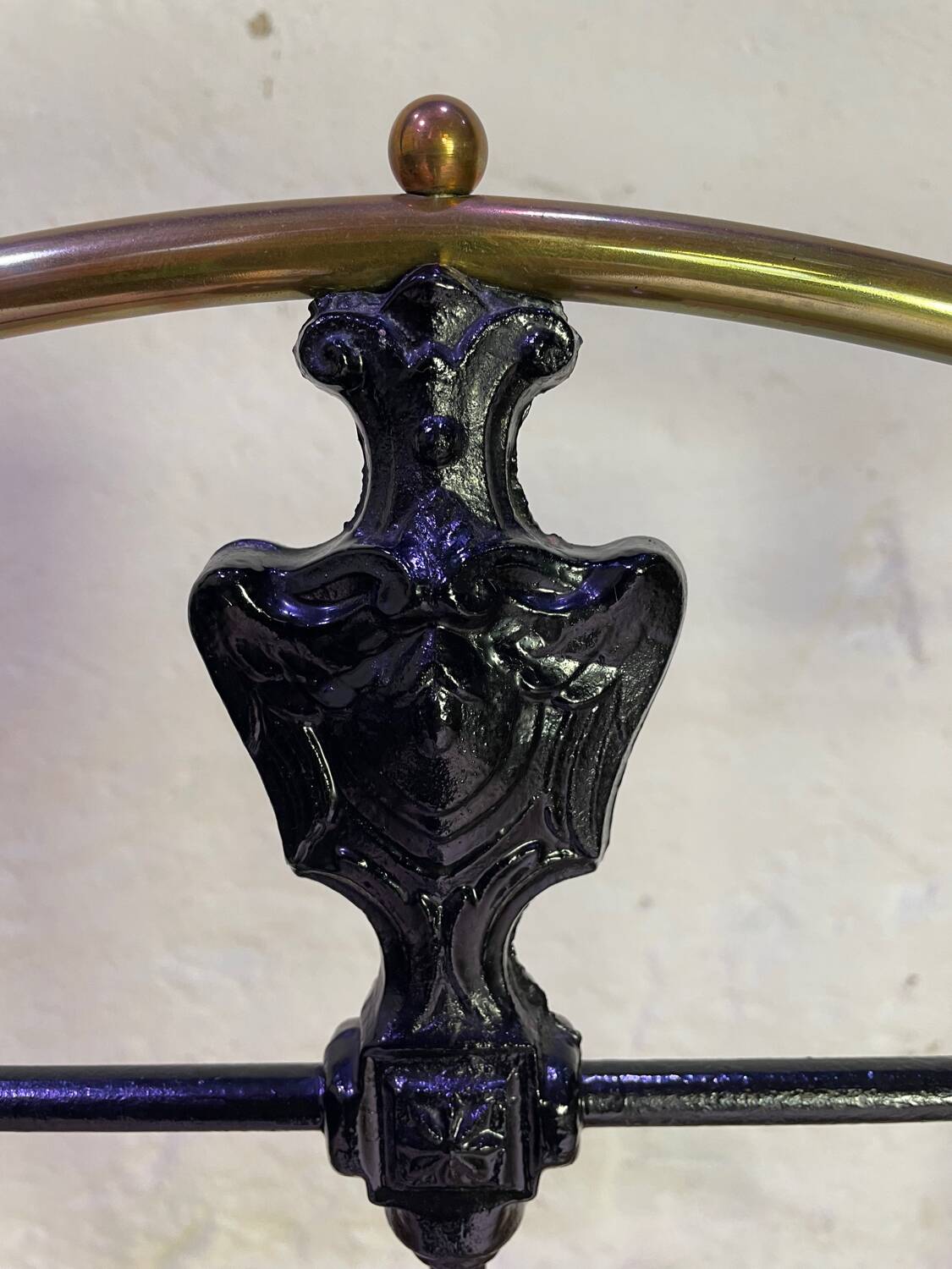 Napoleon III style wrought iron bed