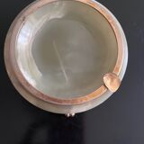 Marble and brass ashtray