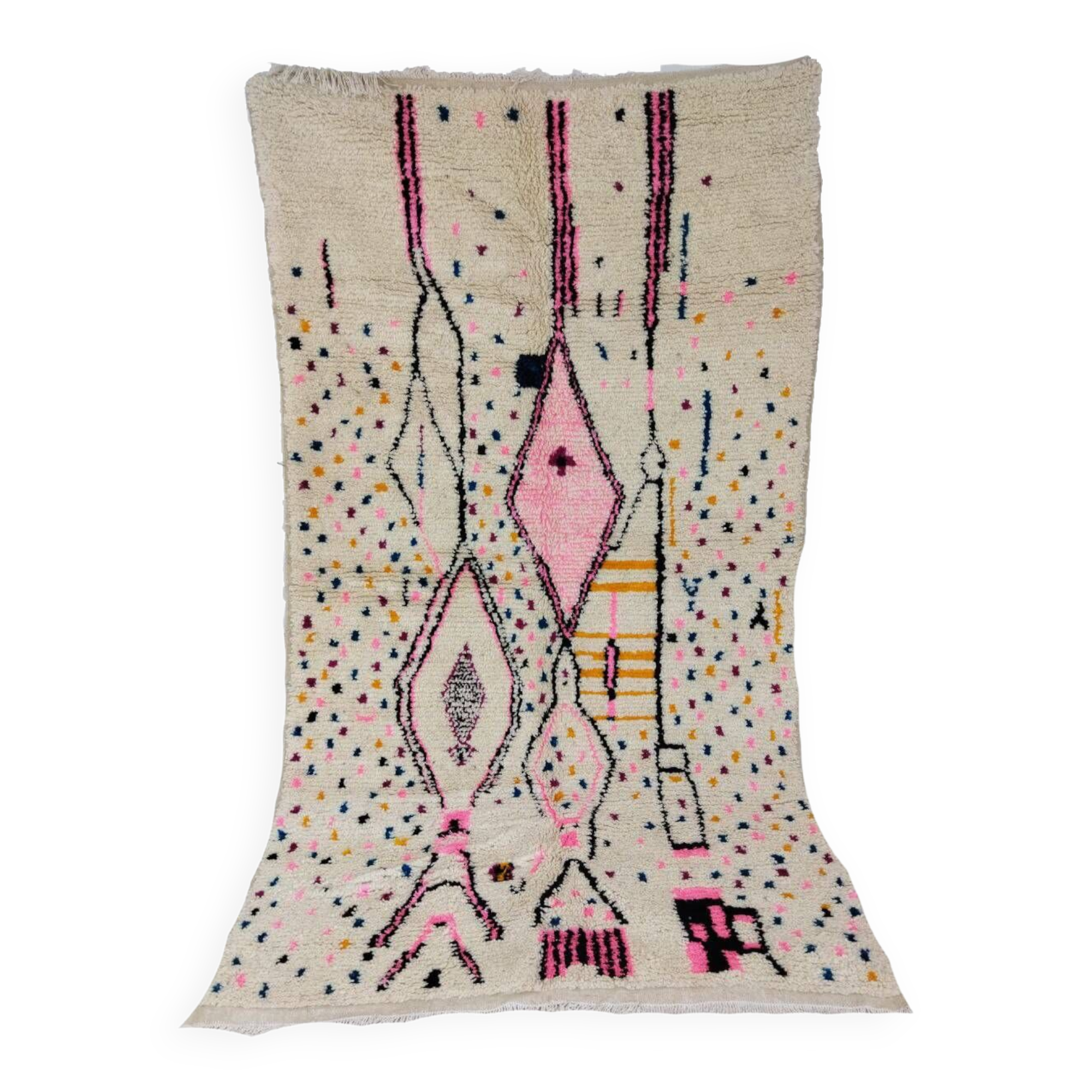 Handmade Moroccan Berber Rug 253 X 145 CM