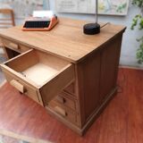 Solid oak desk counter