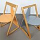 Pair of Memphis style postmodern chairs | 1980s