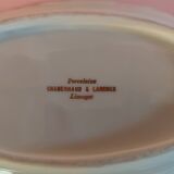 Dishes raviers lot of two porcelain of Limoges Charbernaud and Larcher