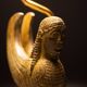 Maison Le Dauphin France, Exceptional Sphinx Table Lamp 1970s