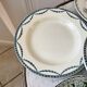 Set of 6 flat plates Terre de Fer late nineteenth