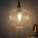 Set of two new electrified bubble globe lamps