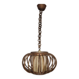 Rattan pendant lamp 1970s