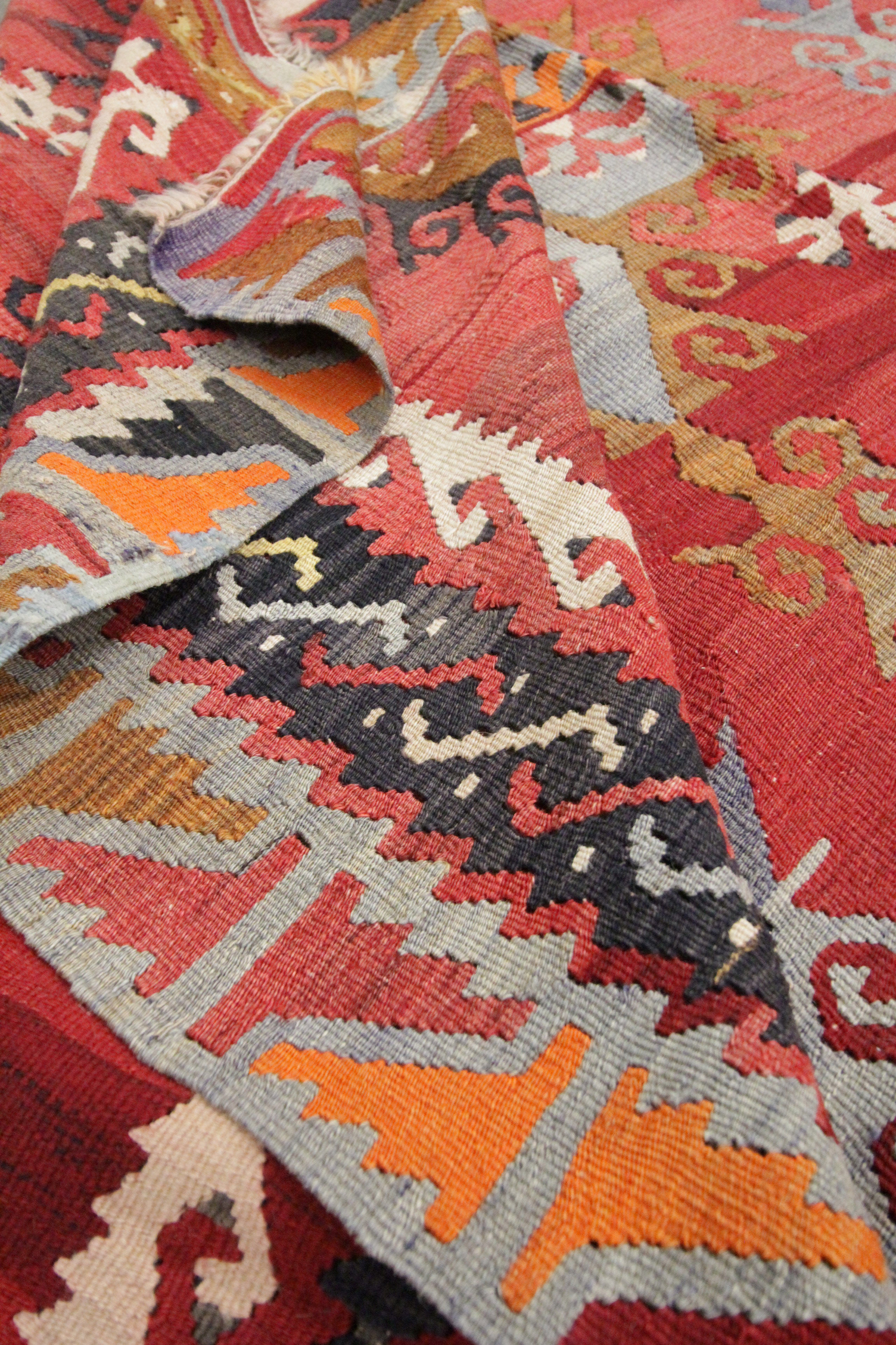 Handmade wool antique turkish sarkisla area rug carpet- 293x338cm