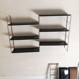 Gold and black String shelf