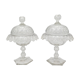 Pair of candy boxes, Cristal Val de Saint Lambert