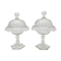 Pair of candy boxes, Cristal Val de Saint Lambert