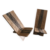 Set of two African chairs