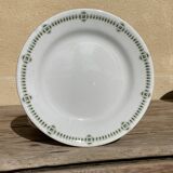 Set of 8 Creil and Montereau dinner plates