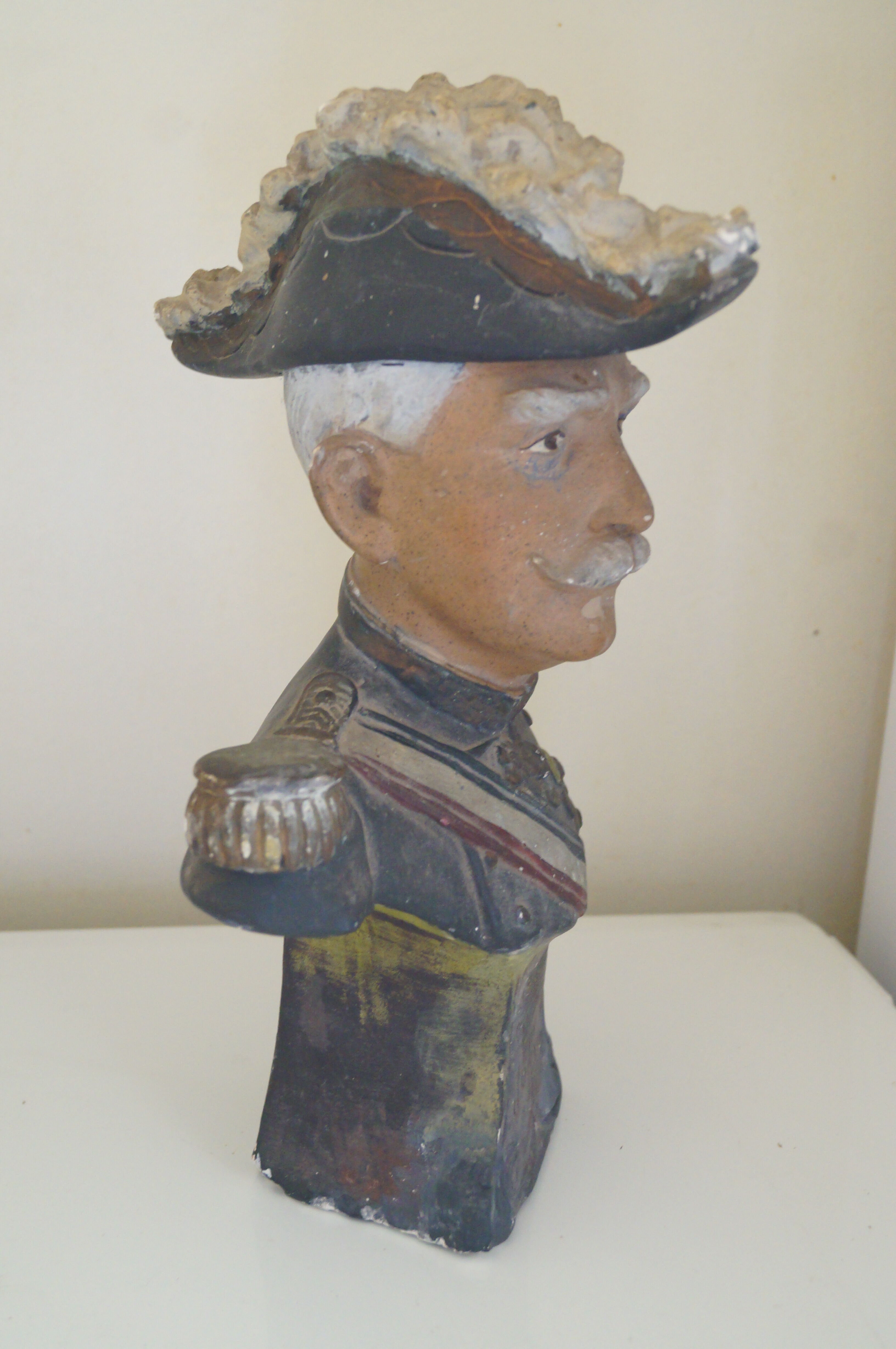 Plaster bust 1920 Joffre