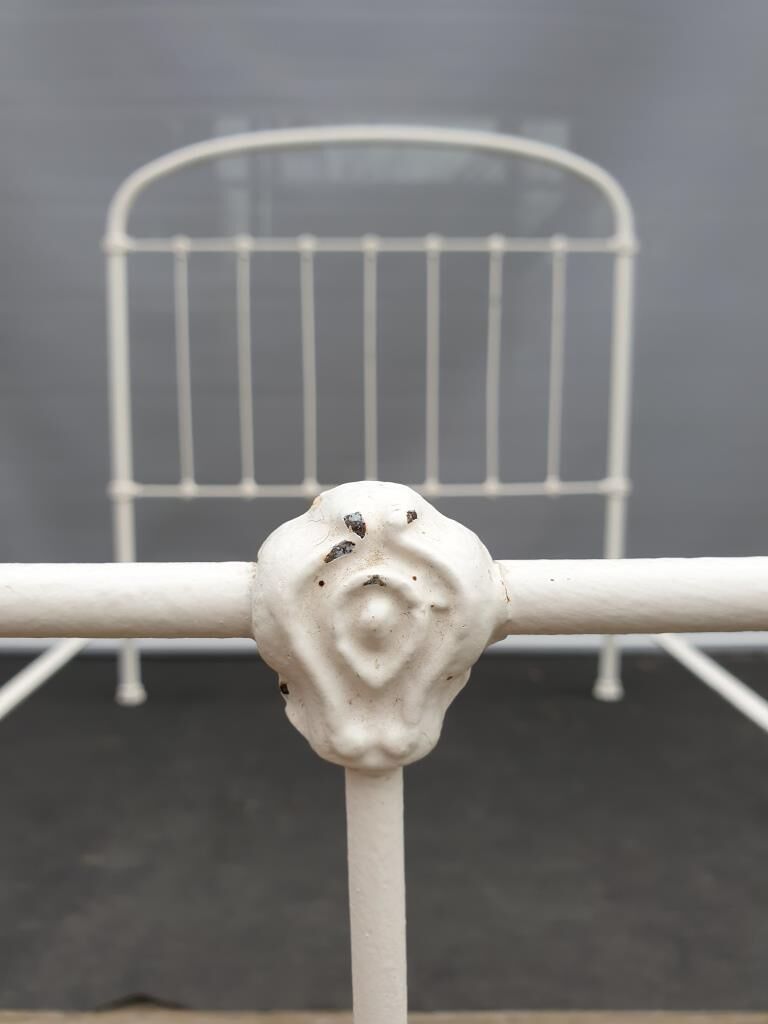 19th century metal bed encaged bird 200x120