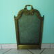 Old solid brass chimney fire barrier, 3 shutters, 2 handles