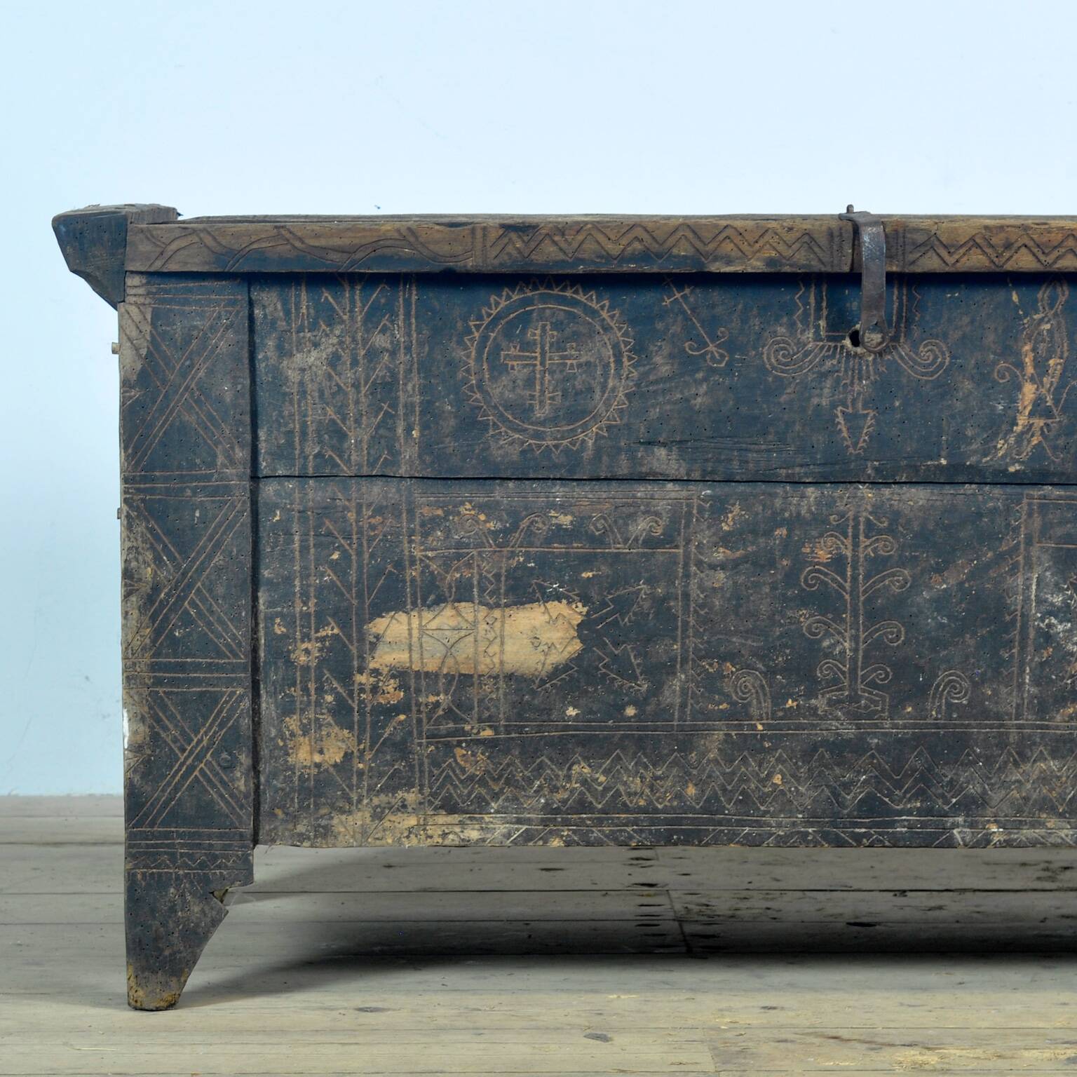 Coffre de berger antique, années 1820