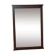 Large antique mirror in raw solid oak