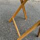 Folding wooden side table — Café des Mars Paris Vintage pattern