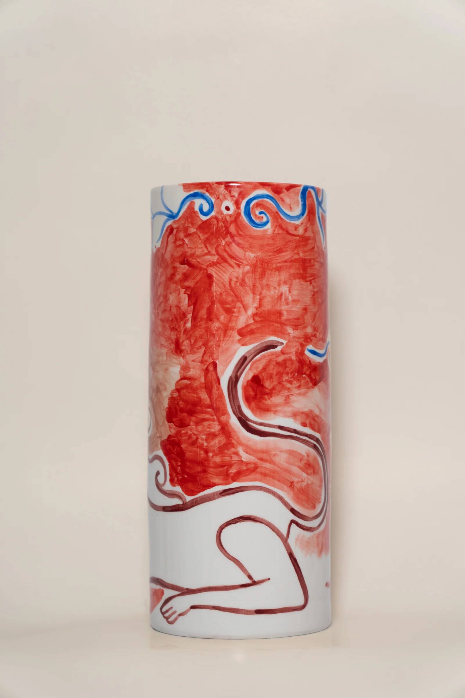 Griffin & Shell - Ceramic vase