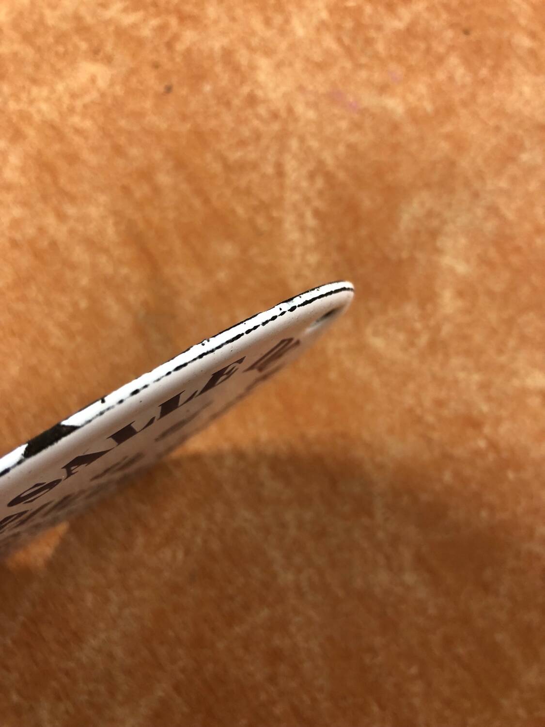 Old Enameled Plate Old French Bathroom