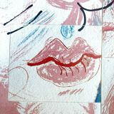 David Hockney  vintage offset lithograph, picasso styled for vogue