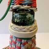 Scoubidou demijohn bottle