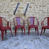 Armchairs Tolix model C by Xavier Pauchard