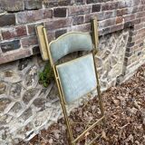 Metal folding chair