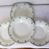 4 vintage St Amand deep plates 211257