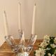 Daum 3-branched crystal candle holder