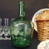 Small bottle style dame Jeanne and its wicker