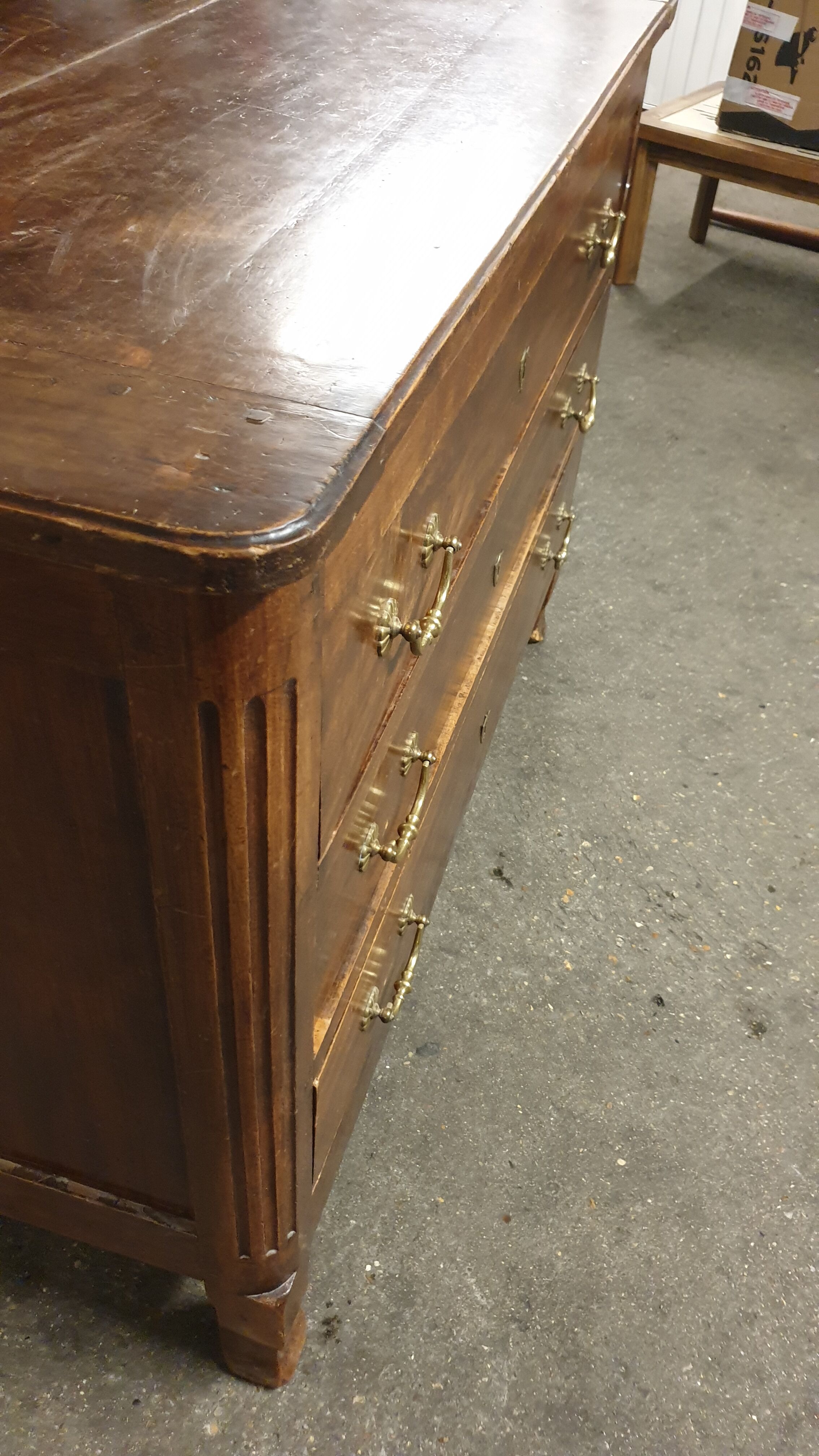 Louis XVI walnut chest of drawers