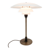 Table Lamp PH 4/2½ Made With White Opal Glass & Burnished Brass By Poul Henningsen From 1930s