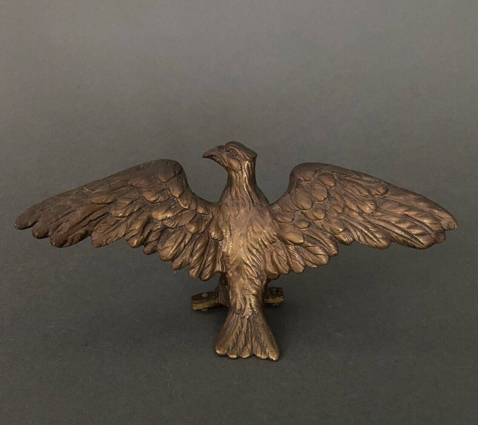 Three bronze eagles Napoleon III 19th century golden patina