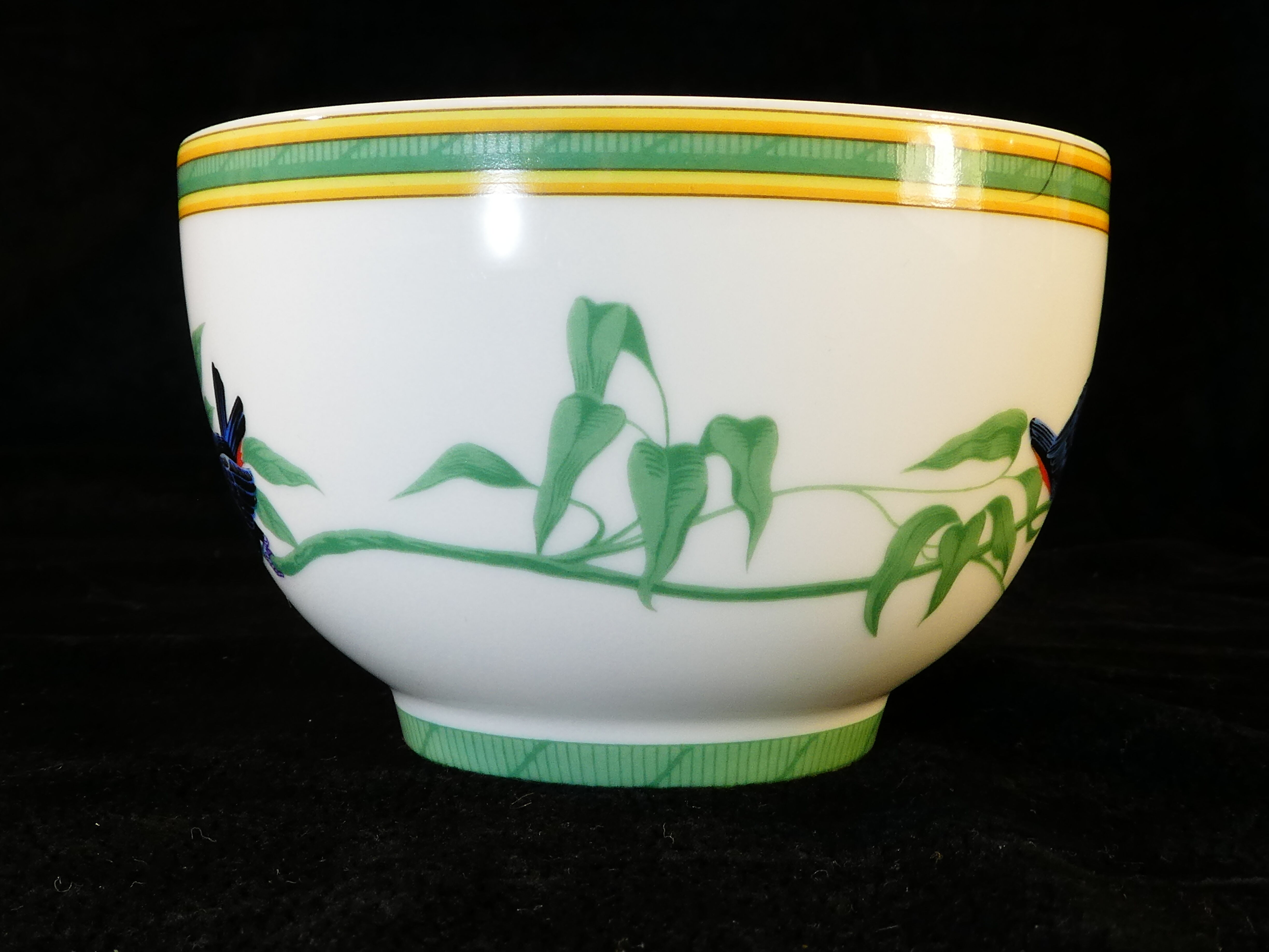 Porcelain tea cup from Paris by Hermes model Toucans