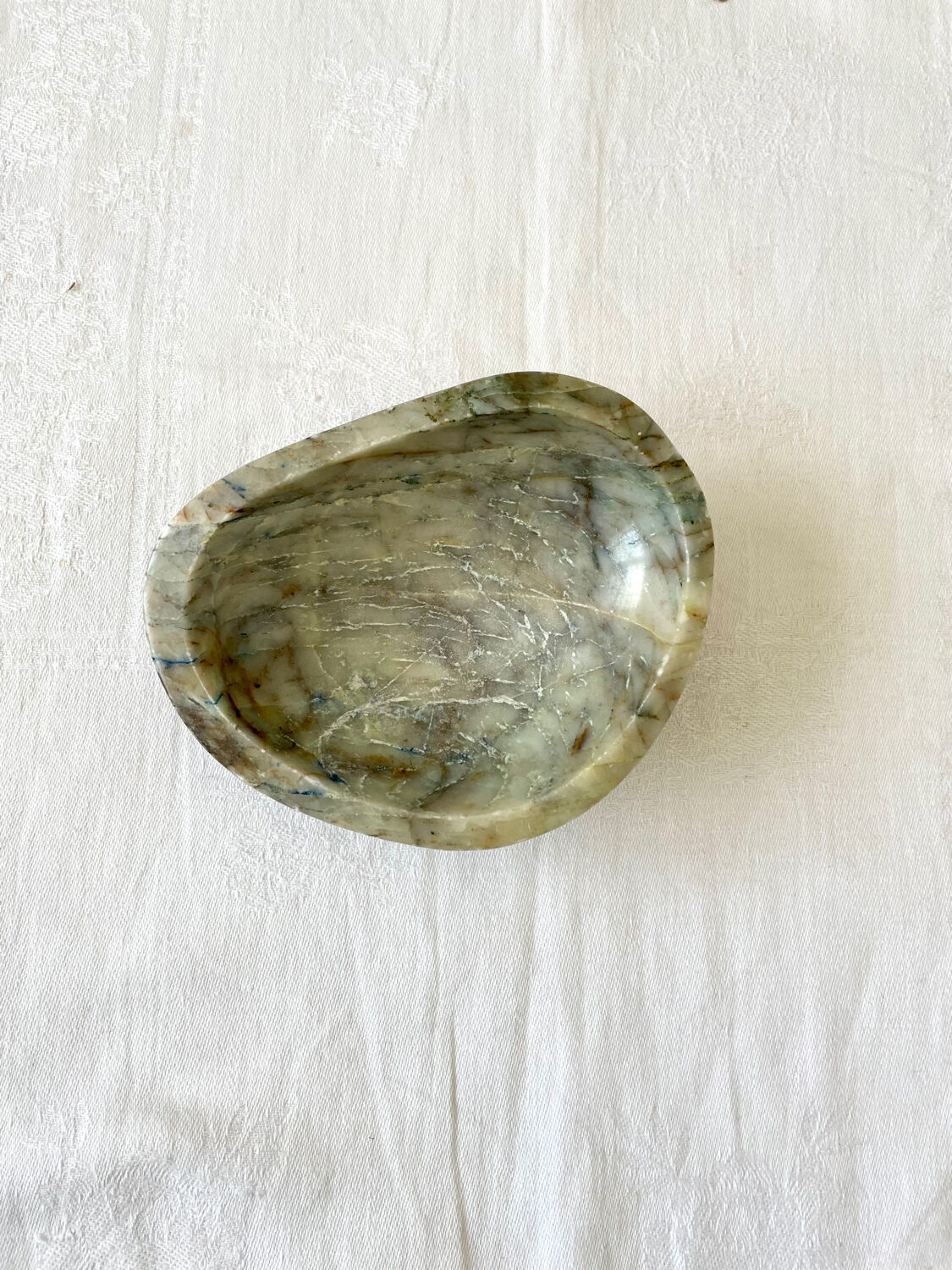 Empty pocket ashtray vintage albatre