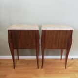 Pair of bedside tables in the form of a Louis XV style tomb