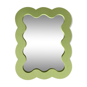Miroir ondulé en bois