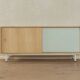 60s Sideboard with Sliding Doors by Lothar Wegner
