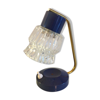 Vintage brass and cut glass lamp