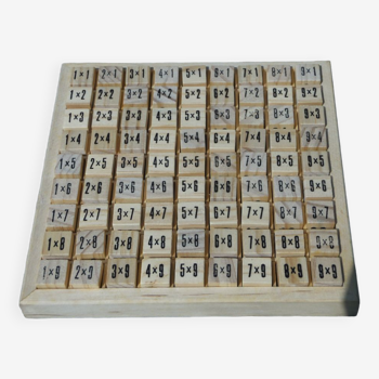 Boite de cube d'apprentissage tables de multiplication