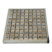 Learning cube box multiplication tables