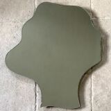 Free-form mirror signed Mathias 55x59cm