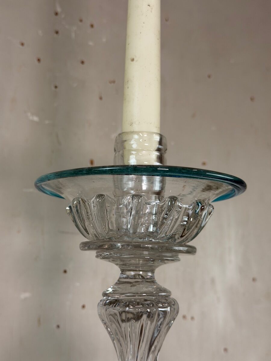 Venetian candlestick made of Murano glass, circa 1880