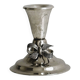 Vintage silver light metal candle holder