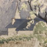 Marthe orant (1874-1957), spring, oil on canvas